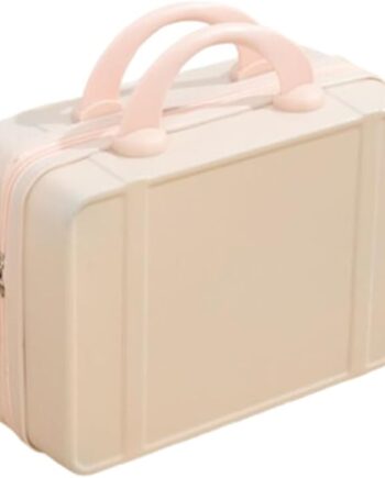 Large Capacity Suitcase Makeup Bag Luggage Trolley Handcarry Bag Travel Bag (Pink)
