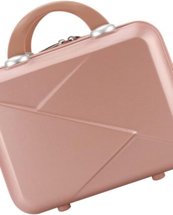 Cosmetic Storage Bag 14-inch Portable Makeup Suitcase for Women Easy to Clean And