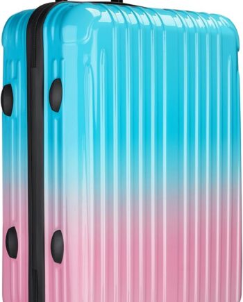 Checked Luggage, 24 Inch Hardside Suitcase, Lightweight Hardshell with , Large Suitcase with Spinner Wheels