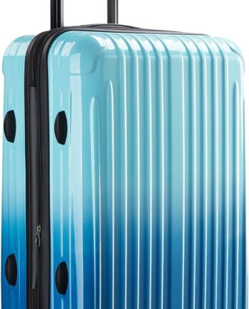 Checked Luggage, 24 Inch Hardside Suitcase, Lightweight Hardshell with , Large Suitcase with Spinner Wheels