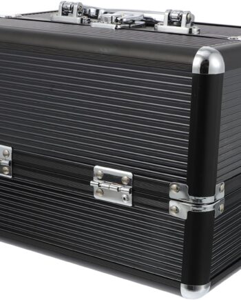 1pc Aluminum Alloy Cosmetic Case Makeup Cosmetic Case Organizer Cosmetic Pouch Cosmetic Train Case Makeup Organizer Tattoo Tool Storage Case  Tools Make up Travel Aluminum Case