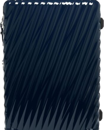 19 Degree Extended Trip Expandable 4-Wheeled Packing CaseHard Side Suitcase with Spinner WheelsSpacious International Travel Luggage with Secure StorageNavy