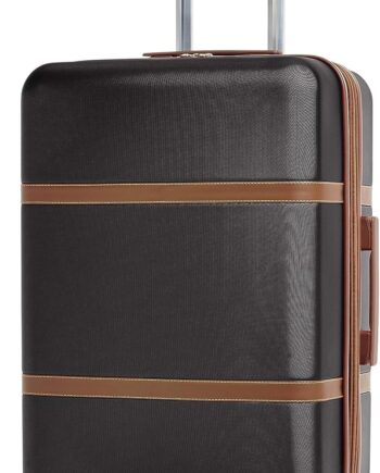Spinner Suitcase LuggageExpandable with Wheels26.7 Inch, Black