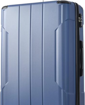 20 Inch Carry On Luggage with Wheels Aluminum Alloy Corner Hard Shell Suitcase  Luggage Suitcases for Travel Woman Men(Blue)